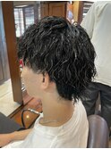 ウルフカット&ツイストスパイラルパーマ
