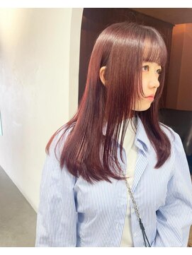 ムーン バイ ケンジ(moon by KENJE) 【daichi】顔まわりカットとwine red