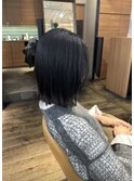 切りっぱなしボブ