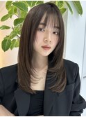 ハイライトカラーグレージュベージュケアブリーチダブルカラー