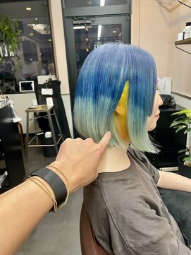 アリ 葛西店(ALi) デザインカラー　葛西髪質改善｜葛西縮毛矯正｜葛西白髪ぼかし