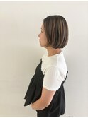 白髪ぼかしバレイヤージュボブ