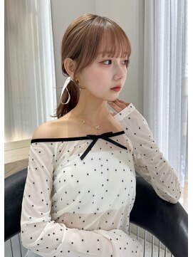 ボタン テンジン(VOTAN tenjin) 【votan_はまひ】前髪カット/顔まわりカット/ブラウンベージュ