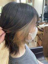 アクト 三鷹店(ACT)&nbsp;インナーカラー　ベージュ×ダークブラウン