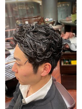 ツーブロック*オールバックパーマ