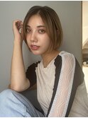 大人可愛い小顔ボブ/ベージュカラー/吉祥寺