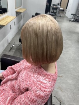 リグ 横浜(Lig.) ミルクティーベージュカラーケアブリーチハイトーンカラー