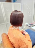 ピタっとミニボブとオレンジブラウン(o^^o)