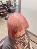 ガルボヘアー 桟橋店(garbo hair)&nbsp;ペールピンク高知美容院つや髪オイルカラー