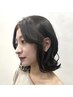 小顔カット+リタッチケアカラー+髪質改善ハホニコトリートメント【新宿】