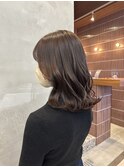 調布透明感カラーレイヤーカットレイヤーボブヘア顔周りレイヤー
