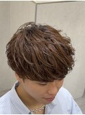 フェザーマッシュフェザーショートフェザーパーマニュアンス