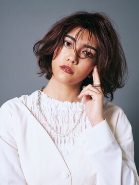 カバーヘアアンドスパ ブリス 浦和(COVER HAIR&SPA bliss) くせ毛風切りっぱなしボブディ抜け感ツヤ髪こなれヘアtk1浦和