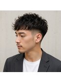 ツーブロック立体ナチュラルパーマ 20代 30代 40代 50代 60代