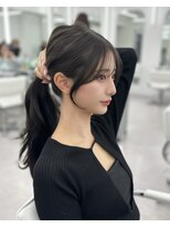 アマトウキョウ アユンチェ(AMA TOKYO×AYUNCHE)&nbsp;前髪顔まわり韓国ヘアレイヤーカットサイドバンク2wayバンク韓国