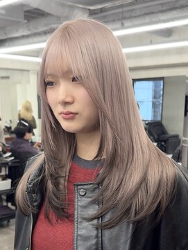 ニコ トウキョウ 渋谷(nico TOKYO) ダブルカラーミルクティーベージュピンクブラウンロングレイヤー