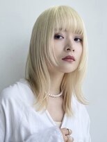 デート 下北沢(DATE) 下北沢切りっぱなしボブリーチカラーダブルカラーレイヤーボブ◇