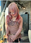 オーダーメイド/ケアブリーチカラー/セクションカラー/姫ウルフ