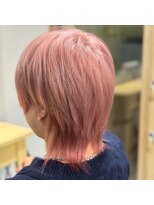 ヘアアンドメイク アース 入間店(HAIR&MAKE EARTH)&nbsp;ピンクベージュ×ショートレイヤー