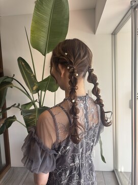 ソエラ(Soera) ふわふわ編みおろしツイン