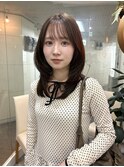 ハッシュカット×透明感ヘーゼルベージュ