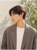 大人マッシュショート黒髪韓国風ショートマッシュスーツ
