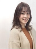 透明感ミディアムヘアー×イルミナツヤカラー