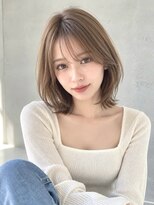 ノア 三宮店(NOA)&nbsp;【NOA】小顔くびれボブ×顔まわりレイヤー透明感