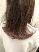 ウェイビィ 藤沢(WAVY)&nbsp;ピンクベージュで裾カラー♪ 【WAVY藤沢】