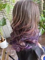 ダブル(W)&nbsp;【hair salon W】パープルグラデーション