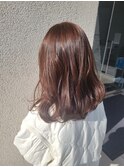 ブラウン大人可愛いツヤ髪ふんわりカールヘルシースタイル