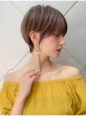 大人ガーリー×前髪ありショートブリーチなしチョコレート[大宮]