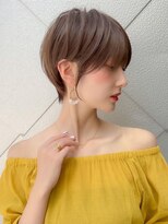 ロンドエニカ 大宮(Lond enika)&nbsp;大人ガーリー×前髪ありショートブリーチなしチョコレート[大宮]