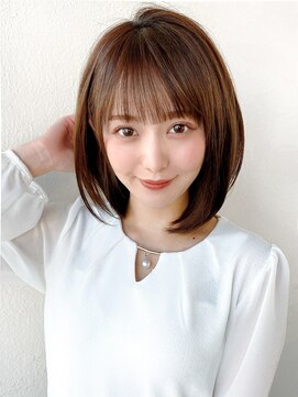 アフロート ディル(AFLOAT D'L) 20代30代40代大人かわいい 小顔 前下がりボブ ひし形ボブ