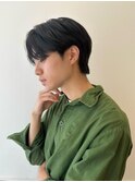 メンズ韓国ヘアー　センターパート/10代20代30代