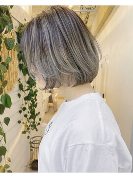 ジゼル 博多筑紫口店(GiseL) ハイライトバレイヤージュボブ