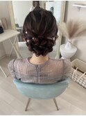 王道シニヨンhair