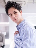 ハバナ 渋谷(HAVANA)&nbsp;アッシュブラックマッシュパーマ刈り上げツーブロック