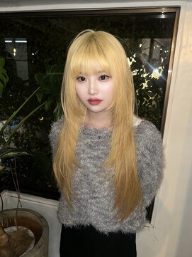 キイ 原宿 表参道(K.e.y) ケアブリーチ／ハイトーンレイヤー／ロングレイヤー/ブリーチ