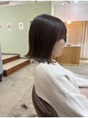 切りっぱなし×透明感グレージュ