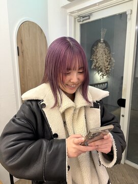 コハクビューティ(COHAKU beauty) ayaこだわりの『韓国レイヤー』02【ラベンダーピンク】