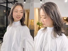 ブリーチありの透明感ハイトーン【ハイトーングレージュ】