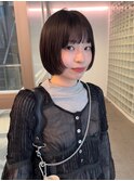 ミニウルフレイヤーカット顔周り前髪韓国ショートボブ/表参道