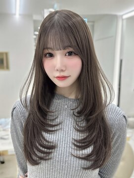 マウル 栄(MAEUL) レイヤーカット 韓国前髪 くびれヘア ワンカール 縮毛矯正