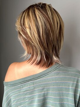 シアター(CIARTOR) ブラウン×ブロンド マーブルカラー