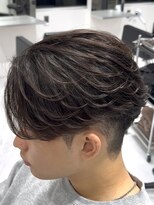 曲がる縮毛矯正専門 バイ レイズルーツ 名駅(曲がる縮毛矯正専門 by RAYS ROOTS)&nbsp;名古屋メンズ毛流れセンターパートワンカールパーマ