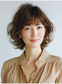 クラゲヘアー/小顔/ココアベージュ/オリーブグレー/川西