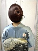 和装/和髪/下張り/タイトシニヨン/