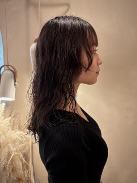 ラヴィズム 名駅店(LUVISM) ミディアム/ボブ/レイヤー/顔周りレイヤー/パーマ/艶カラー