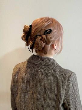 ヘアーブレイス(hair brace) 千葉駅/着物ヘア/大人ガーリー/ダークアッシュ/似合わせカット